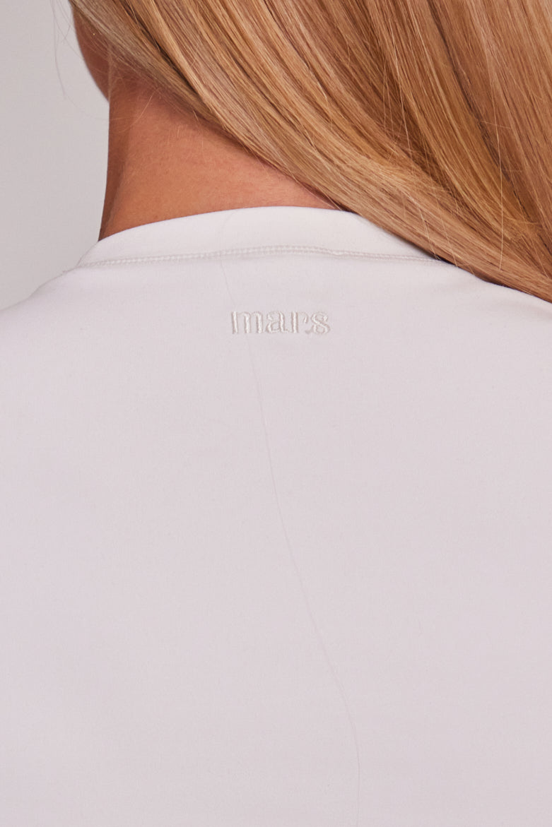The Sculpt Long Sleeve Tee in White