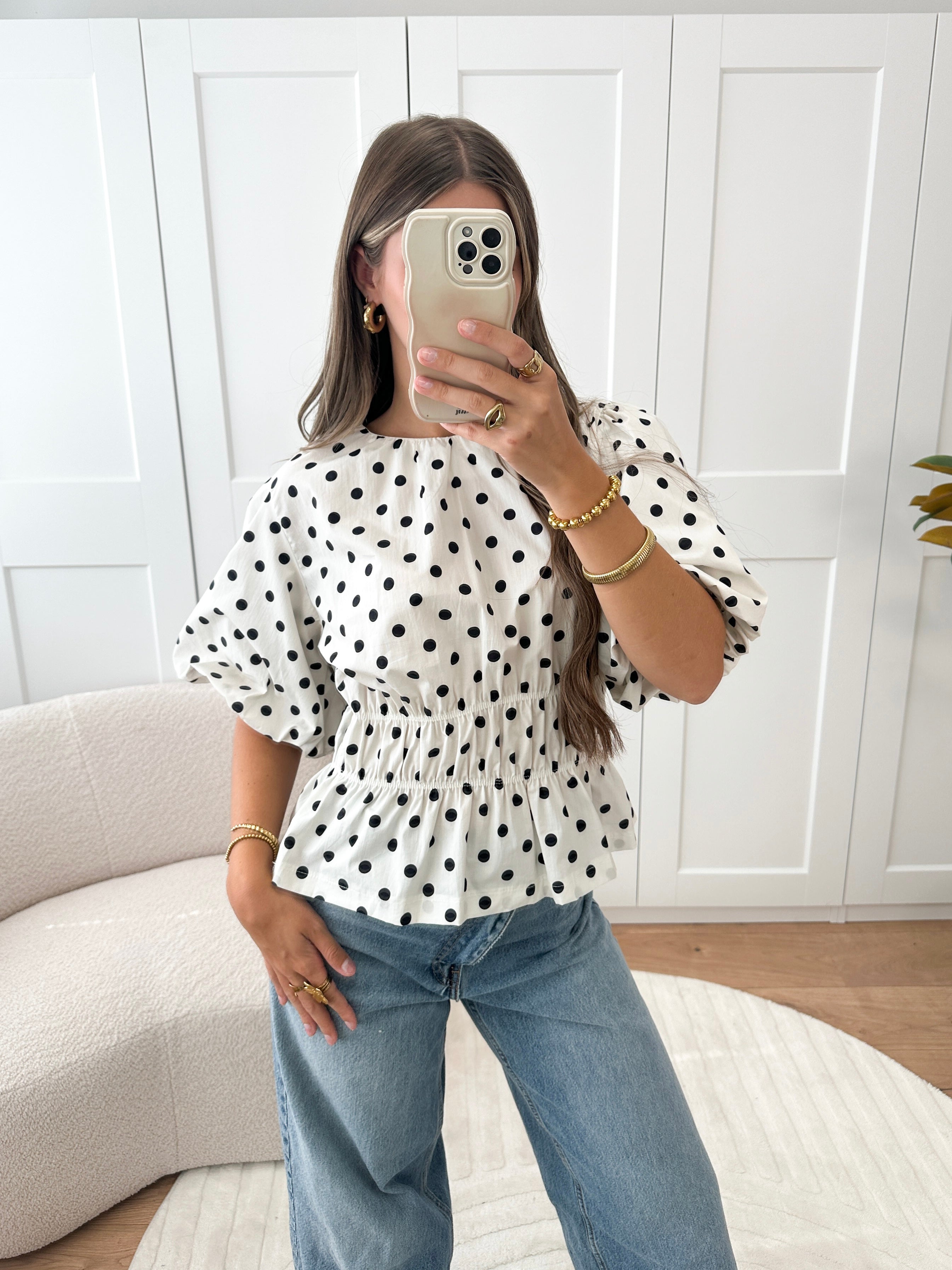 Celeste | Dotted Blouse