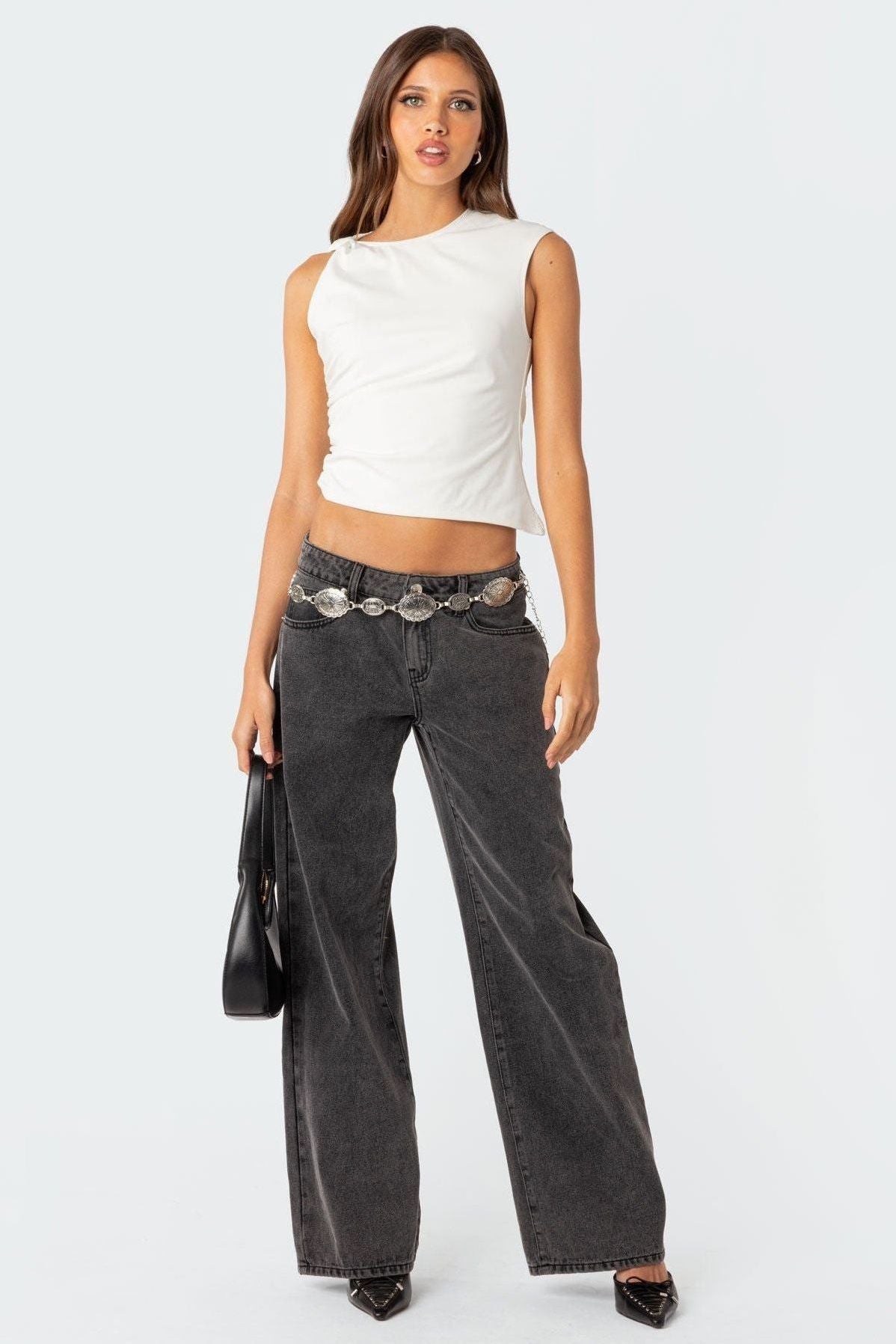 Mia | Washed Low Rise Jeans