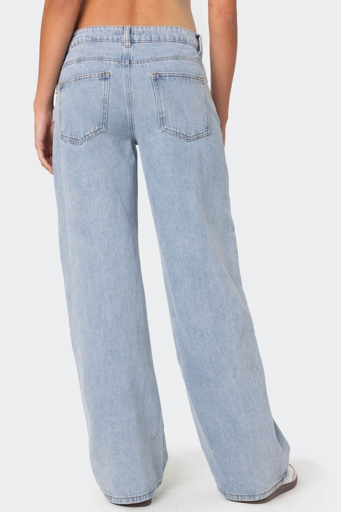 Mia | Washed Low Rise Jeans