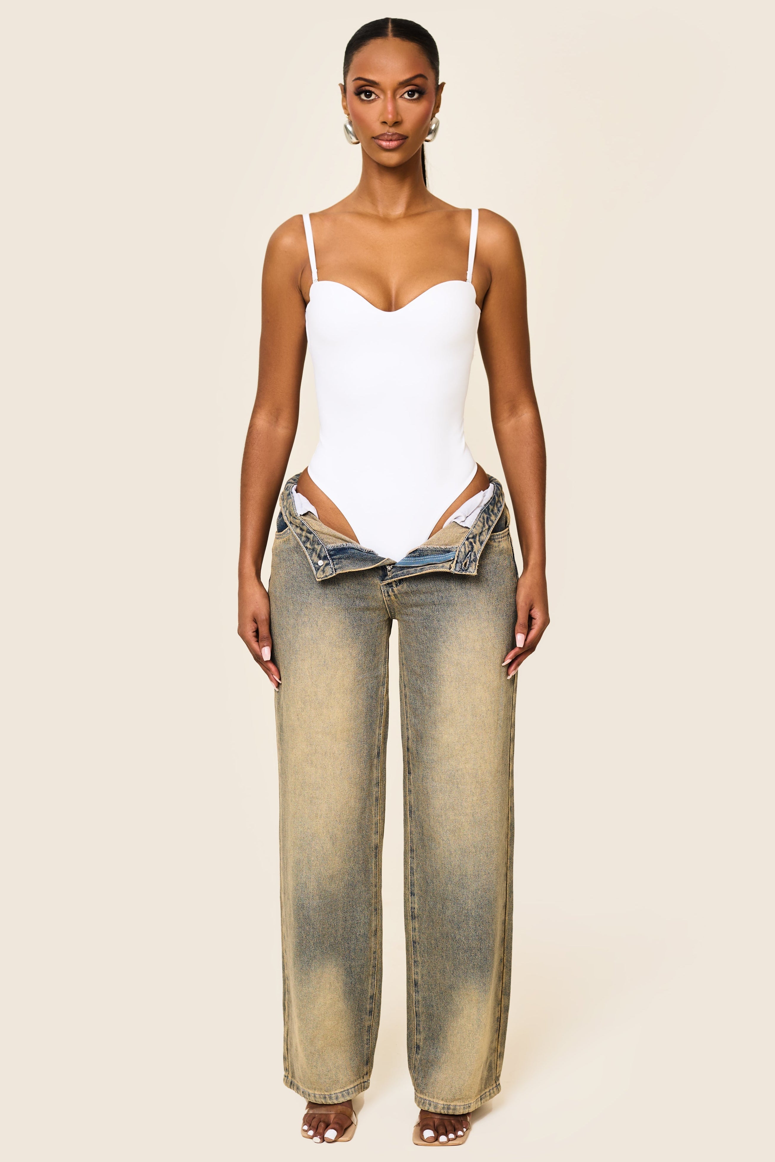 The Sculpt Bodysuit in White