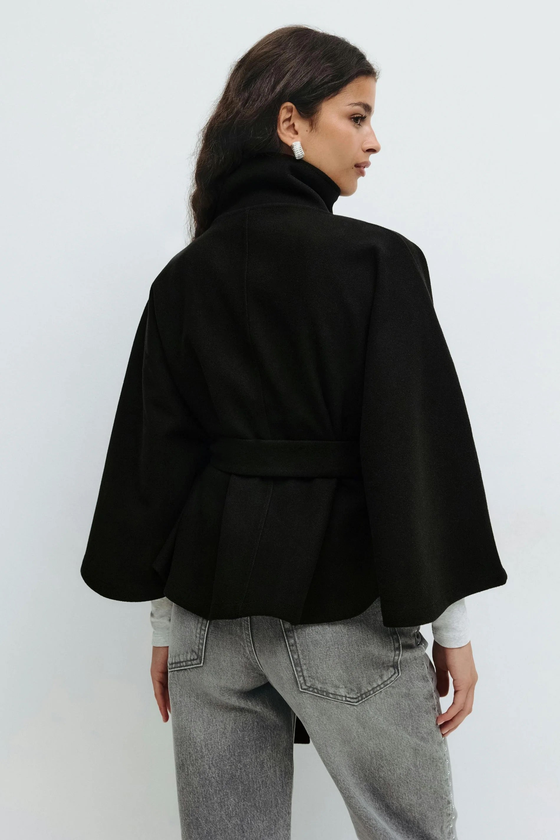 Camila | Belt Cape Jacket