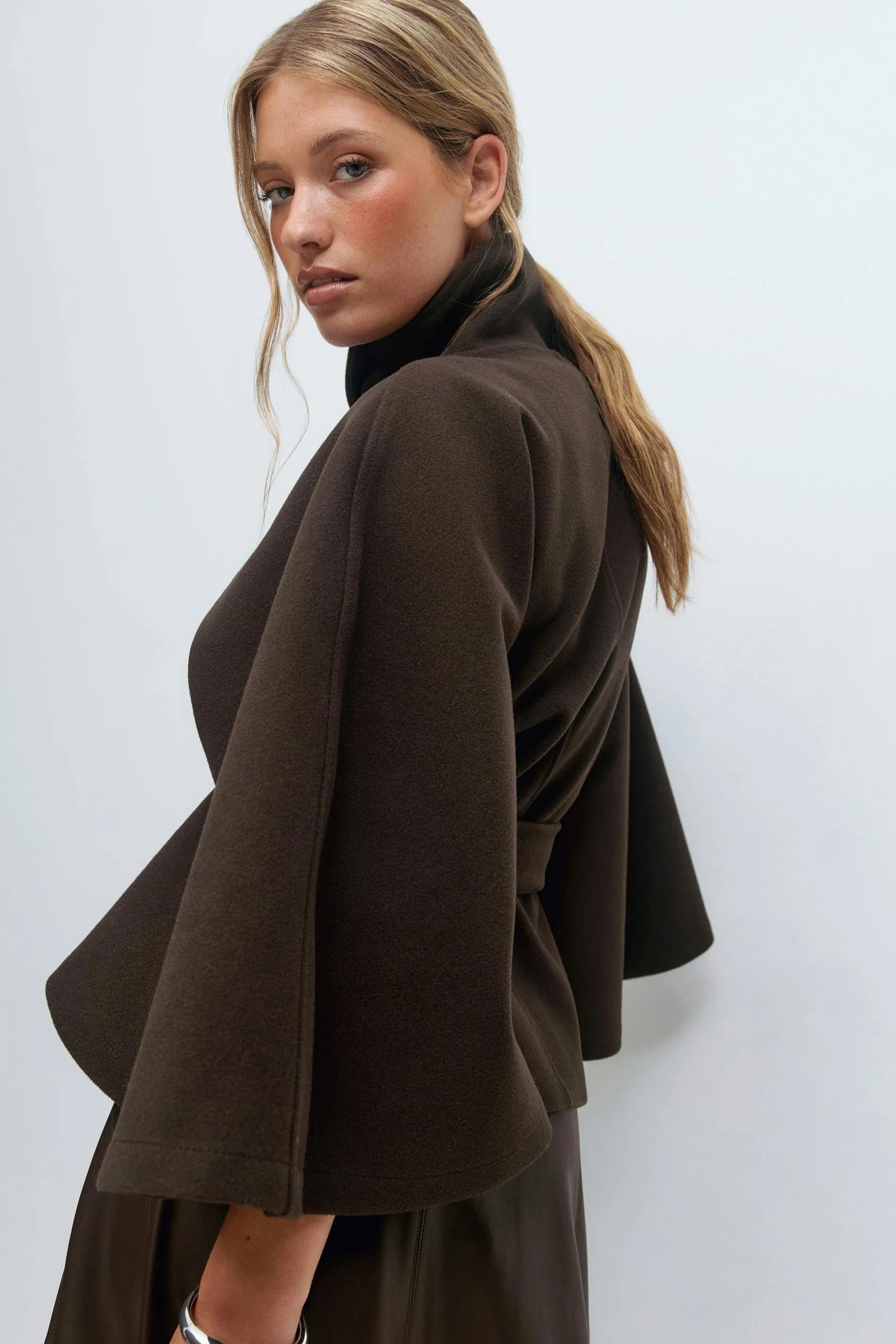 Camila | Belt Cape Jacket