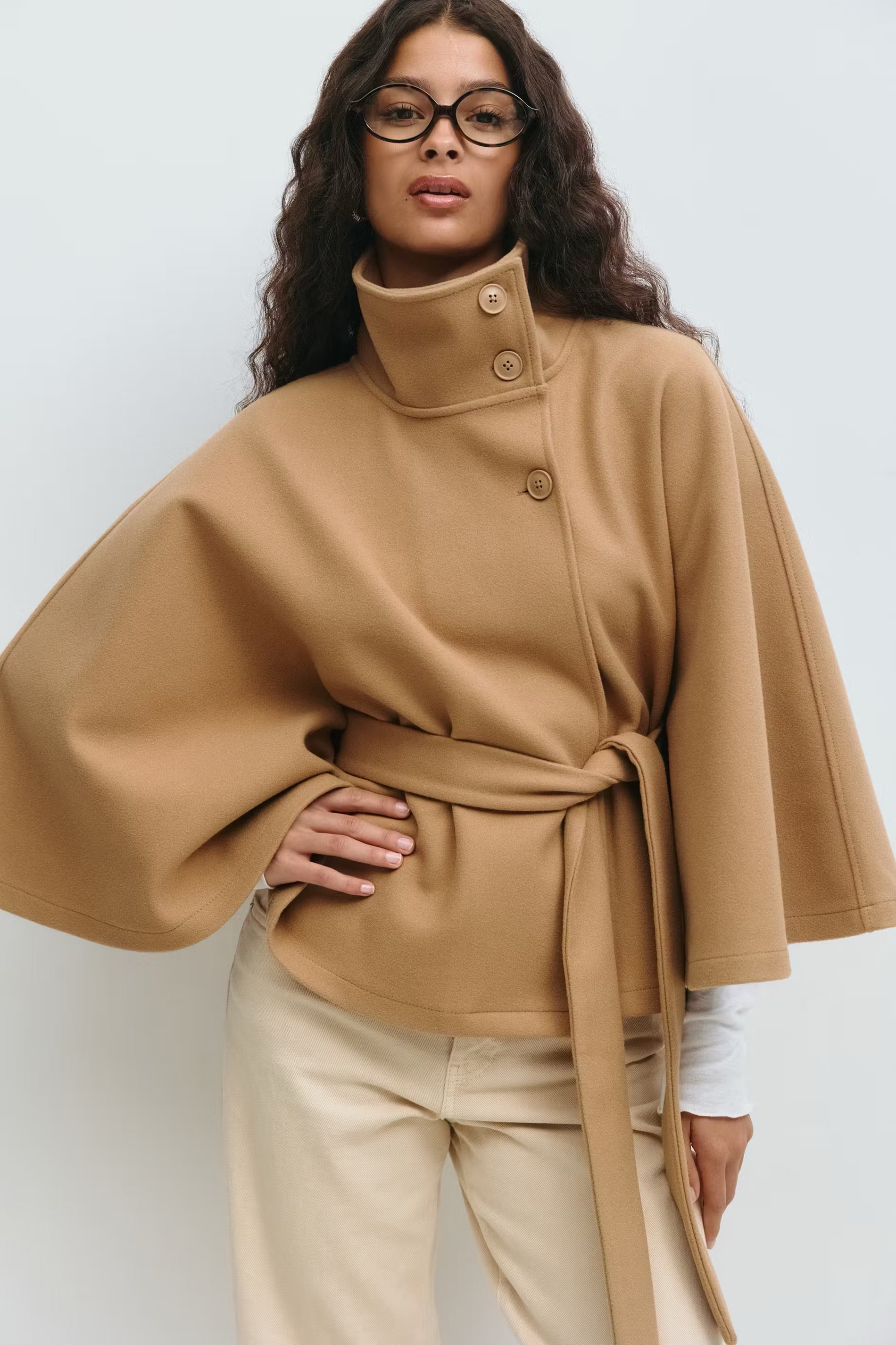 Camila | Belt Cape Jacket