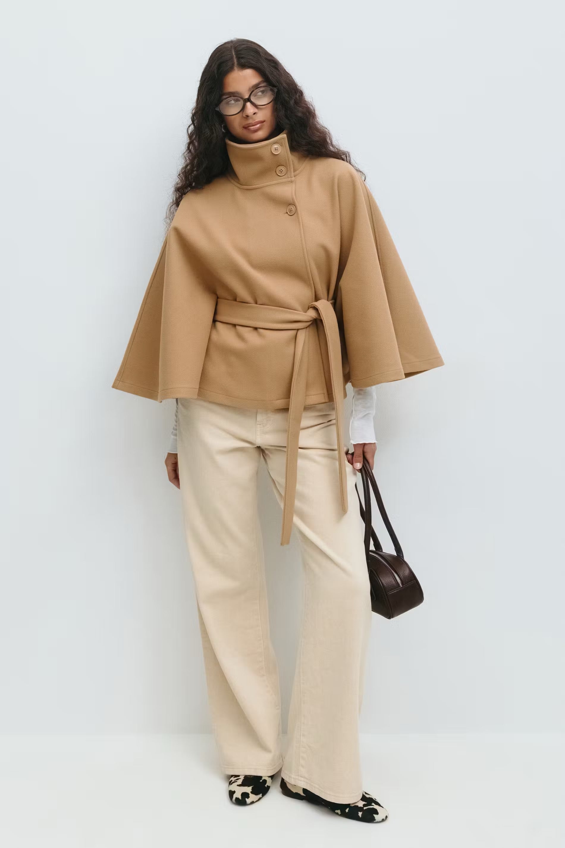 Camila | Belt Cape Jacket
