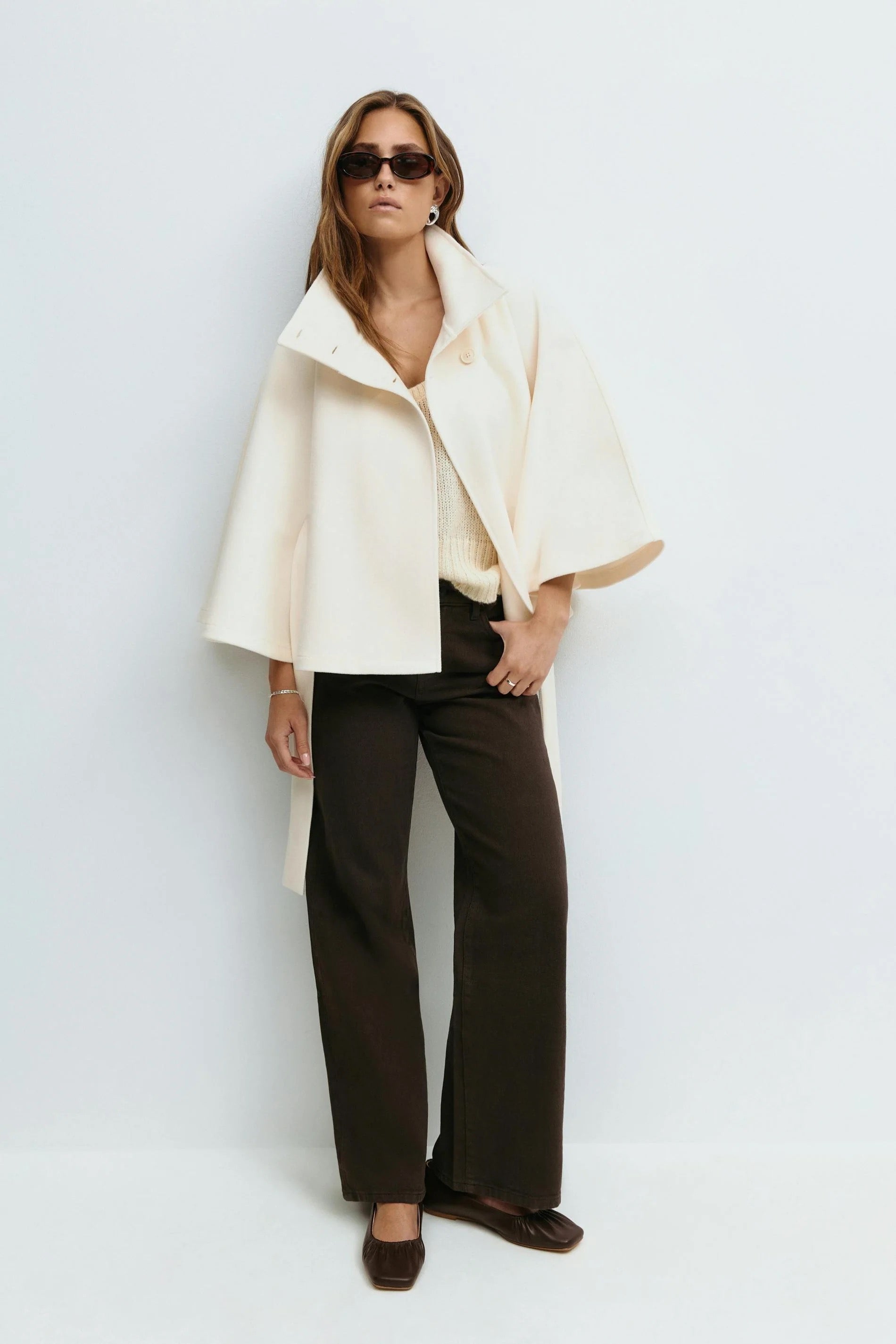 Camila | Belt Cape Jacket
