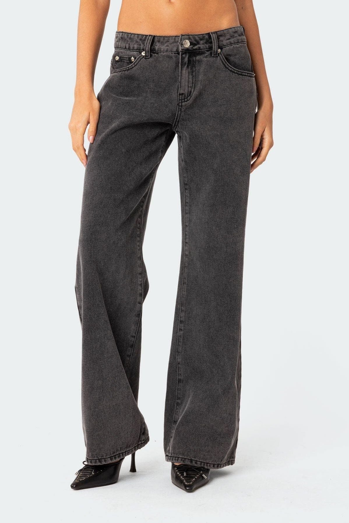 Mia | Washed Low Rise Jeans