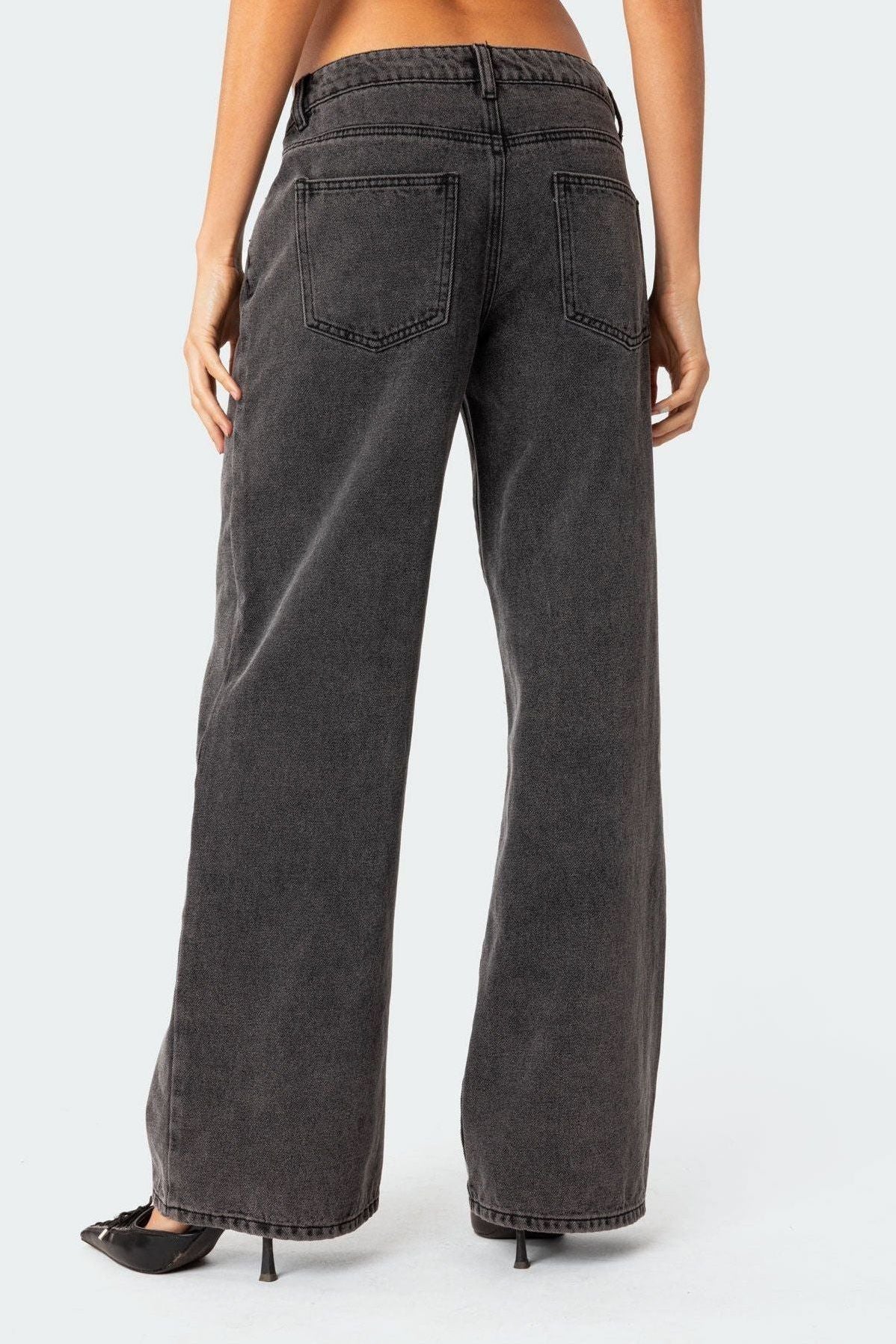 Mia | Washed Low Rise Jeans