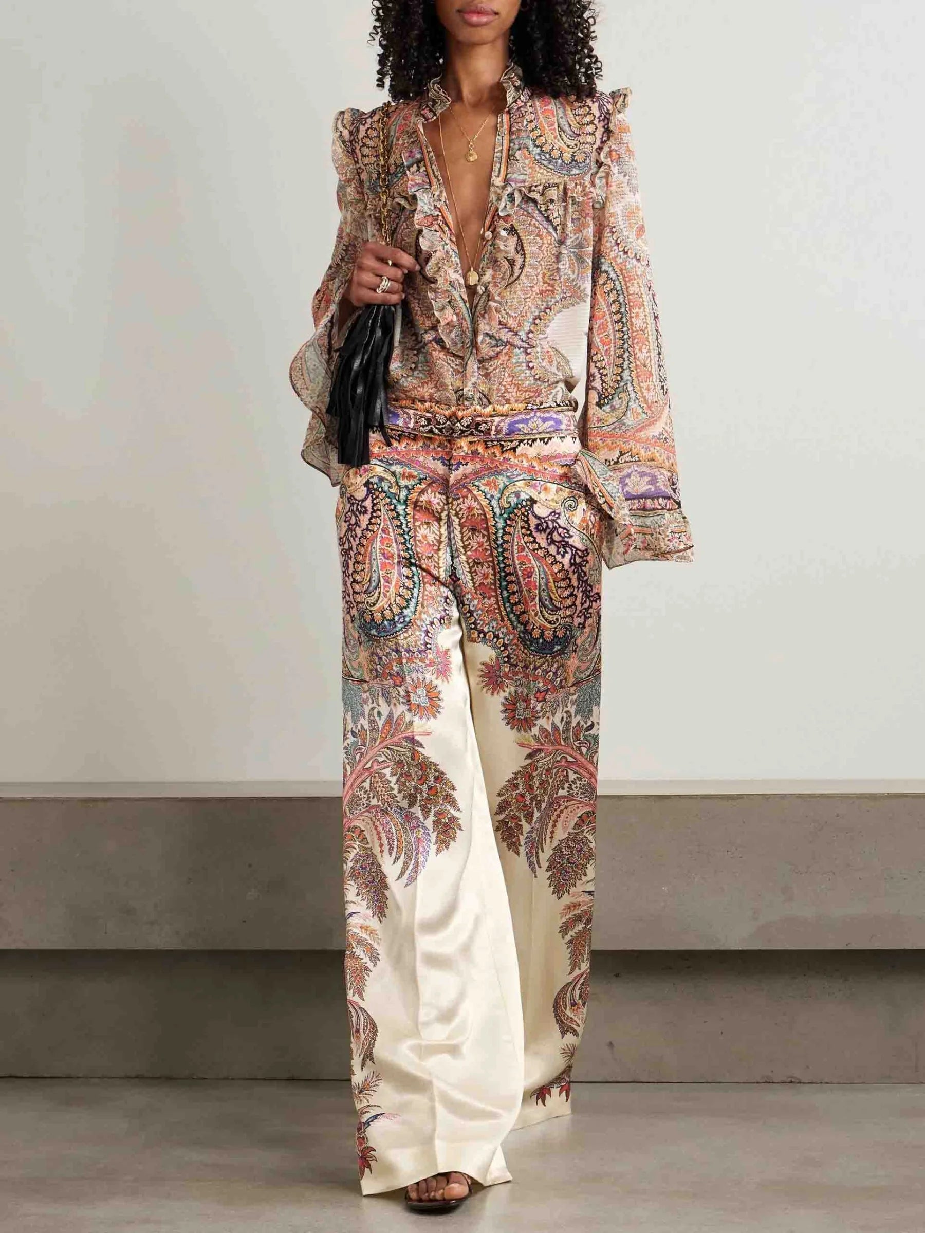 Aurelia – Luxe Silk-Inspired Co-Ord Set
