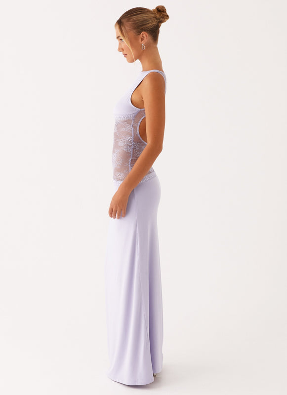 Noelia | Elegant Maxi Dress with Lace Details