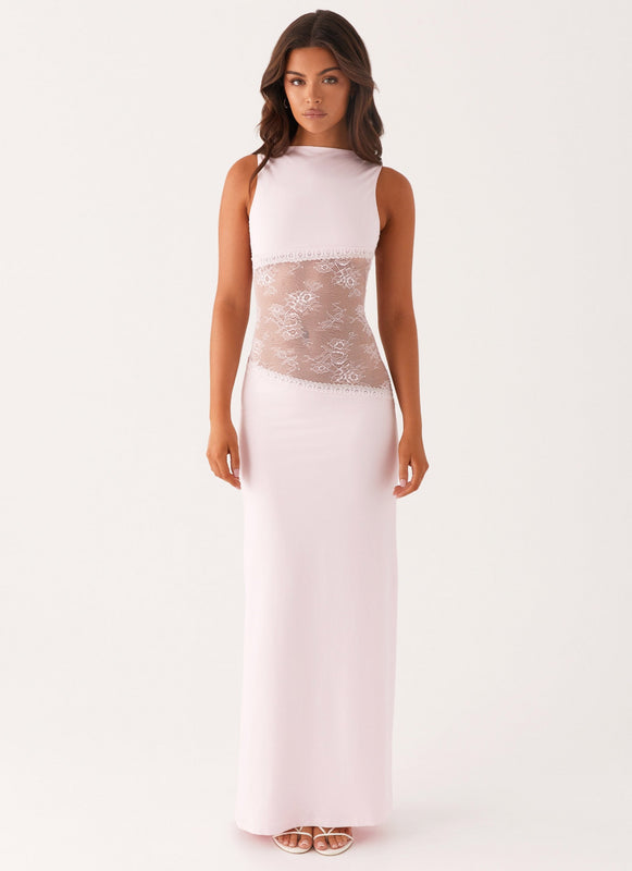 Noelia | Elegant Maxi Dress with Lace Details