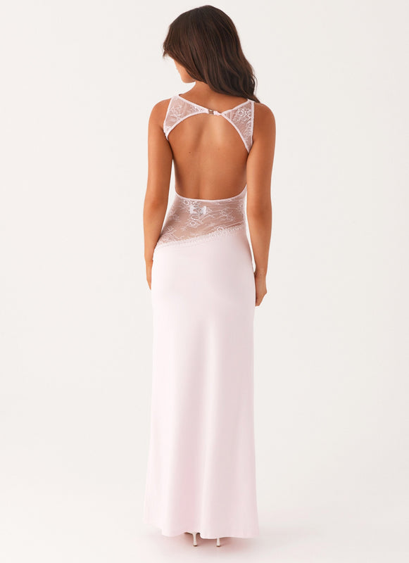 Noelia | Elegant Maxi Dress with Lace Details