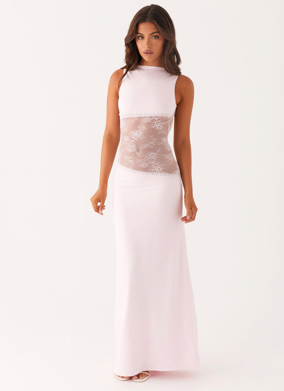 Noelia | Elegant Maxi Dress with Lace Details